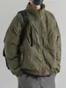 Americana Transfronteriza Cuello Alto Pan Moda Marca Tendencia Moda Ropa de Algodón Invierno Holgada Alta Calidad Engrosada Cálida Ropa de Algodón Chaqueta Chaqueta Acolchada de Algodón