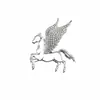 Nuevo Broche Minimalista de Pegaso del Zodiaco para Mujer, Lujo Ligero, Moda de Alta Gama, Broche Versátil, Accesorio Creativo para Solapa