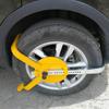 Venta directa de fábrica, cerradura para neumáticos de coche, cerradura de estacionamiento de tres horquillas, cerradura antirrobo para coche con ventosa, cerradura de rueda al por mayor
