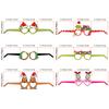 2023 Amazon transfronterizo nuevo gafas de papel del Grinch marco para gafas de fiesta infantil venta al por mayor personalización