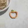 Chaveiro Colorido de Maçã com Fecho de Mola Simples Abertura Argola de Mola DIY Acessório de Celular Peças de Chaveiro