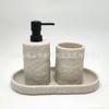 Copo de Boca com Textura de Pedra para Lavar e Escovar Copo para Conjunto Jogo Dental Estilo Europeu Luxo Leve Vaso Sanitário Banheiro Bandeja para Lavatório