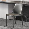 Cadeira de Jantar em Couro Sela para Uso Doméstico, Cadeira de Escritório Moderna Minimalista Italiana, Poltrona, Cadeira de Couro Celebridade da Internet de Luxo Leve Nórdica para Sala de Jantar