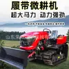 Motocultivador Rotativo de Esteira Quatro Rodas Multifuncional Estufa Pomar Montanhoso Colina Campo de Arroz Valeta Montado Micro-Motocultivador
