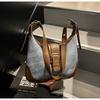 Bolso Transfronterizo de Gran Capacidad para Mujer Primavera y Verano 2025 Nuevo Nicho Moda Hombro Bandolera Bolso Dumpling Estilo Coreano para Mujer