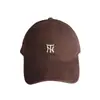 Gorra de Béisbol Bordada con Letra Pequeña Nueva 2025 para Mujer Versátil Parte Superior Suave 100% Algodón de Alta Calidad Visera de Pato Hace que la Cara se Vea Más Pequeña