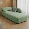 Chaise longue de lujo subsidiado para balcón, dormitorio, sofá perezoso de cuero, tumbona de belleza de hotel, silla de celebridad de internet, color toffee, algodón