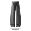 Pantalones Casuales Scimitar de Calle Americanos para Hombre Otoño Marca de Moda Holgados Deportivos Pantalones de Chándal Peso Pesado Caída Pierna Recta Pantalones Largos