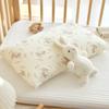 Almohada de Algodón Puro para Bebé Almohada de Gasa para Bebé Recién Nacido Funda de Almohada de Algodón Almohada para Niños de Jardín de Infancia Transpirable para Siesta Almohada de Alforfón