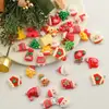 Pingente Adesivo de Resina Homem de Gengibre Misturado Rena de Natal Charme para Pulseira de Celular DIY Artesanal Pequenos Acessórios