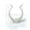 El clip para tubo de lámpara de acero inoxidable T10 puede sujetar un diámetro de 28 -36 MM clip para tubo de lámpara clip T10 abrazadera T10 clip para tubo de lámpara de acero inoxidable T10
