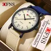 Reloj Esencial de Ofns para Niños para el Inicio de Clases, Ligero y Delgado, Reloj de Cuarzo Resistente al Agua 30m con Calendario, Especialmente Diseñado para Exámenes