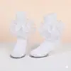 Meias Infantis Verão Estilo Fino Meias de Dança para Meninas Renda Franzida Meias de Princesa Algodão Penteado Malha Respirável