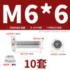Jinchao M4M5M6M8304 Acero Inoxidable Tornillo de Cabeza Plana Biselada de Cruz Juego de Tuercas Tuerca de Brida Muebles