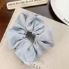 Coreia do Sul anel de cabelo de intestino grosso grande com estampa em relevo e pérola tecido de alta qualidade flor de cabeça de temperamento acessório de cabelo para rabo de cavalo tudo combina