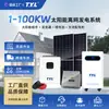 Sistema de Geração de Energia Fotovoltaica Off-Grid de 1-100KW com Armazenamento em Bateria de Lítio, Gerador Solar com Inversor de Onda Senoidal