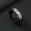 Anillo de Acero de Titanio de Moda Transfronteriza Empalmado a Color Sentido de Alta Gama Anillo de Pareja Diamante Flor Lujo Ligero Combinación con Todo Anillo de Dedo