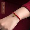 Pulsera de Hilo Rojo Hecha a Mano para Hombres y Mujeres en su Año Zodiacal, Pulsera de Hilo Rojo de Buena Suerte, Pulsera de Amistad Nudo Vajra Hecha a Mano, Estilo Vintage