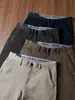 Pantalones de Sarga Lavada para Hombre, Gruesos, Forro de Algodón Cepillado, Versátiles, Ligeramente Elásticos, Cintura Media-Alta, Rectos, Casual de Negocios