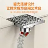 Drenaje de Piso Antiolor, Drenaje de Piso Invisible Engrosado de Acero Inoxidable, Drenaje de Piso Especial Antirretorno para Lavadoras, Cocina y Baño