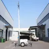 La linterna frontal de iluminación móvil para mantenimiento nocturno de ferrocarril se puede equipar con una torre de iluminación diésel de alta potencia de 3 kW a 6 kW con auto-generación.