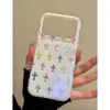 Funda Cruzada Estilo Coreano Adecuada para Funda de Teléfono Apple 17 Pro Max iPhone 16 Anti-Doblado 15 Modelo Nuevo 14 Chapado en Oro 13 Funda Dura