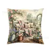 Fundas de cojín más vendidas transfronterizas con estampados florales digitales frescos para primavera y verano, adecuadas para cama y sofá, fundas de cojín decorativas para vacaciones