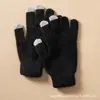 Guantes 100% Cachemir para Otoño e Invierno, Unisex, Guantes de Cinco Dedos Engrosados y Cálidos, Guantes de Cachemir con Bloques de Color