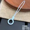 Capa de Celular Personalizada Universal Anti-queda Anel de Dedo Cordão Acessórios de Plástico Enfeites DIY Fivela de Pingente Extensão Curta Dois-em-um Pequeno