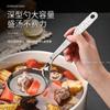 Vajilla de Acero Inoxidable de una Pieza para Sopa con Mango Martillado, Cucharón Grande para Sopa de Cocina, Anti-quemaduras, Resistente a Altas Temperaturas, Venta al por Mayor
