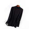 Camiseta Interior Auto-Calentable de Acrílico para Hombre, Nueva Prenda Interior Cálida Otoño e Invierno, Camiseta de Manga Larga Ajustada con Cuello Semi-Alto para Hombre