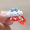 Lindo Set de Gomas para el Cabello de Dibujos Animados para Niñas, Estilo Gato Rojo Kt Kuromi, Alta Elasticidad, Bandas para el Cabello que No Dañan, Accesorios para el Cabello de Niñas