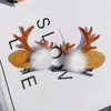 Cuernos pasador de navidad adornos accesorios para el cabello infantiles y para adultos clip de ciervo lindo para fiesta navideña tocado para vestido
