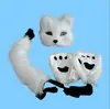 Suministro Transfronterizo Mascarilla Facial de Gato Mascarilla de Zorro Luminosa Estilo Japonés Hefeng Pintada a Mano Máscara de Baile de Halloween Femenina COS