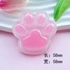 Resina de garra de gato rosa gelatinosa para cachorro, accesorios para hacer uno mismo, funda para teléfono móvil, agujero para zapatos, parche, horquilla, accesorios para el cabello, material