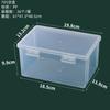 Caja Rectangular de Plástico PP Transparente para Papelería, Accesorios, Piezas, Caja de Embalaje, Caja de Almacenamiento para Tarjetas, Juguetes, con Tapa, Venta al por Mayor