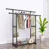 Estante para Secar Ropa de Pie Yaruifan con Doble Barra Telescópica, Altura Ajustable, Carrito Móvil para Ropa, Diseño Reforzado y Simple
