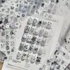Pegatinas para Uñas de Foil Dorado Estilo Oscuro Pegatinas para Uñas de Niñas son Decoraciones para Uñas de Estrella-Luna-Latido para Uñas Portátiles