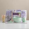 Conjunto Matcha Transfronteiriço Tigela Matcha Flor de Cerejeira Japonesa Batedor de Chá Conjunto de Chá Acessórios para Cerimônia do Chá Coleção de Ferramentas Matcha
