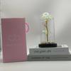 Pantalla de Lámpara de Cristal Rosa Flores Secas Inmortales Caja de Regalo Cumpleaños 520 Regalo de San Valentín para Novia Esposa Adornos
