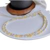 Collar de Perlas de Cultivo de Color Mixto Redondas Perfectas de Alto Brillo para Mujer, Cadena para Clavícula de Perlas Bebé de 4 mm 5 mm con Cierre de Plata 925