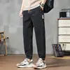 Calças Jogger Masculinas Outono Novas Tendências Versáteis Largas Marca Cintura Elástica Estilo Primavera Outono Masculino