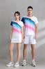 Lote directo de fábrica 2022 Hengleda traje de bádminton de camuflaje para hombre y mujer falda corta shorts manga corta top ropa deportiva