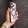 Capa Magnética para Celular com Sensação de Pele Adequada para iPhone 17, Apple 16 Pro Max, Design Transparente Simples, 15 Plus, Capa Anti-Queda para Casal