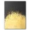 Pintura de lienzo abstracta en blanco y negro de polígono de diamante dorado retro europeo, impresión artística, póster, núcleo de pintura decorativa