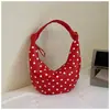 Bolsa de Ombro Coreana de Nicho para Mulheres, Novo Modelo, Atacado Transfronteiriço, Bolsa Estilosa de Bolinha Formato Dumpling, Bolsa de Ombro Fashion e Elegante, Tendência