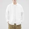 Chaqueta de camisa de negocios de alta calidad para hombre, nuevo modelo primavera y otoño 2026, camisa casual de algodón puro de color brillante para hombre, moderna