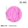 Molde de silicone 3D para bolo folha de bordo tridimensional, líquido para modelagem de folha de açúcar