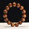 Pulsera Sencilla de Madera Maciza Palo de Rosa Negro Rosario para Hombres y Mujeres Joyería de Madera Popular de un Solo Círculo Venta al por Mayor
