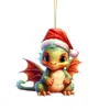 Navidad Dibujos Animados Dragón Volador Coche Decoraciones para el Hogar Decoraciones para el Árbol de Navidad Decoraciones Festivas para el Hogar